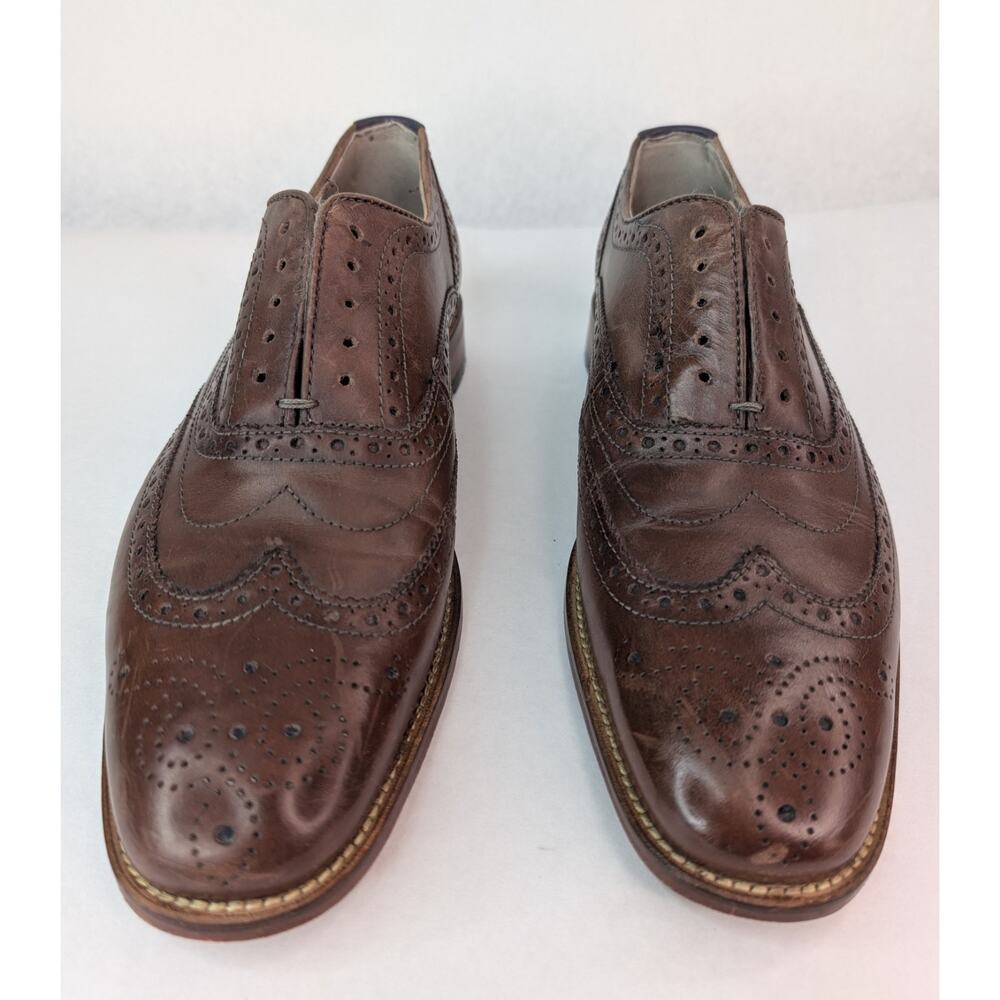 Clarks Craftmaster Oliver Brown Leather Brogue Oxfords 15775 Mens Shoes 7.5 - Picture 7 of 14